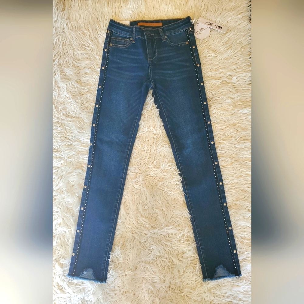 Joes Jeans| Girls Medium Blue Jeans with Studded Detail Girls Size 10